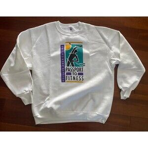NOS Vtg 90s Holland America Sweatshirt Adult XL Cruise Fitness USA Crew Neck